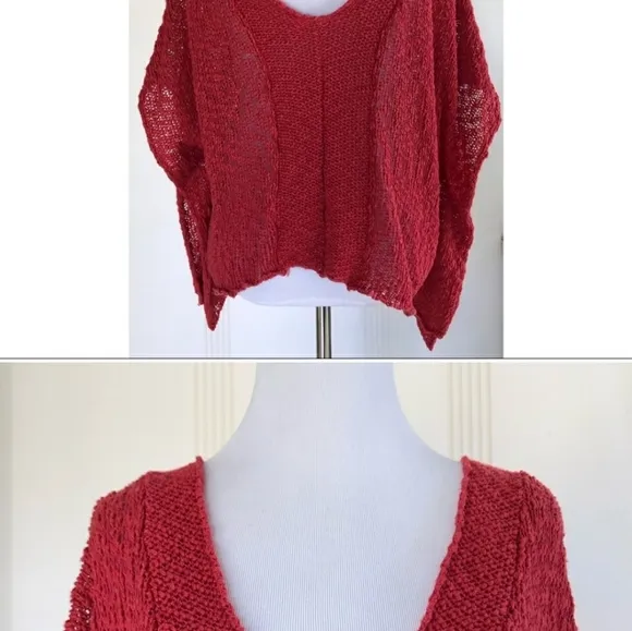 Free People Coral Sweater