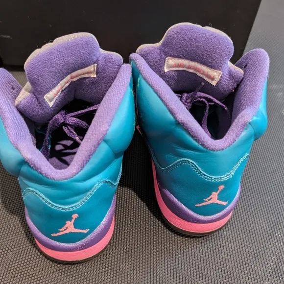 FREE SHIP | Youth 5.5 | Jordan 5 Retro Tropical Teal | Gently Used | 440892-307
