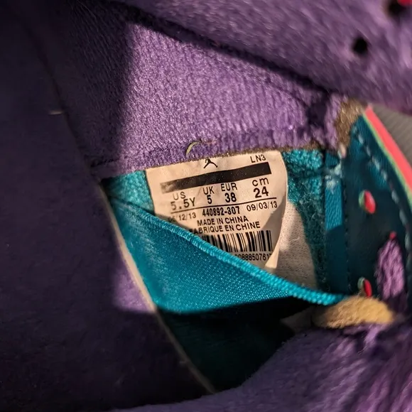 FREE SHIP | Youth 5.5 | Jordan 5 Retro Tropical Teal | Gently Used | 440892-307
