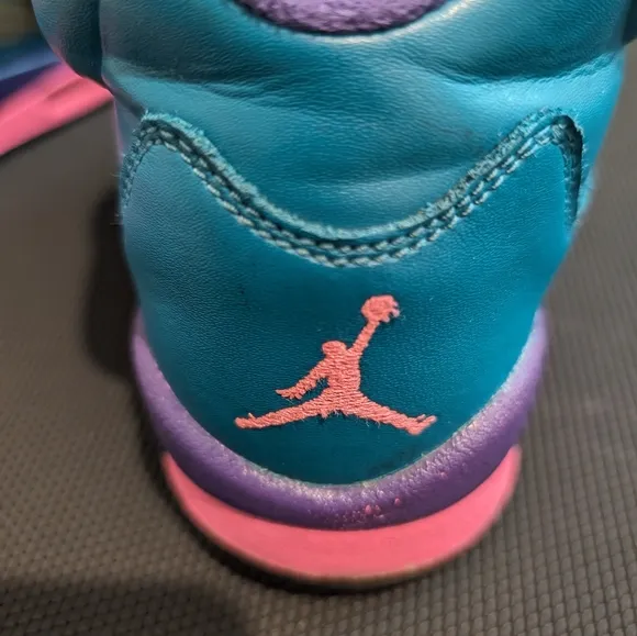 FREE SHIP | Youth 5.5 | Jordan 5 Retro Tropical Teal | Gently Used | 440892-307