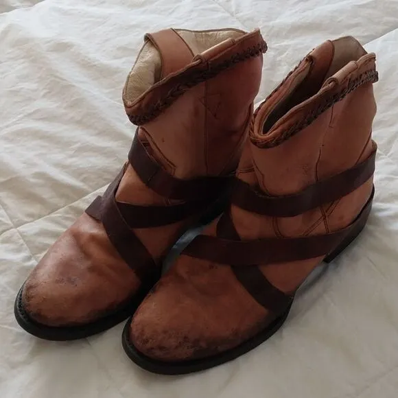 Freebird By Steven Boots Women's 9 Leather Booties