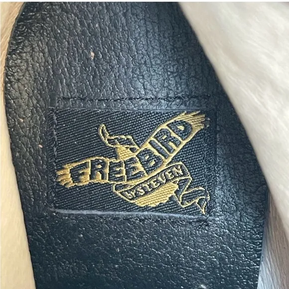 Freebird By Steven Holland Leather TallBlack Brown Heeled Boots Size 8