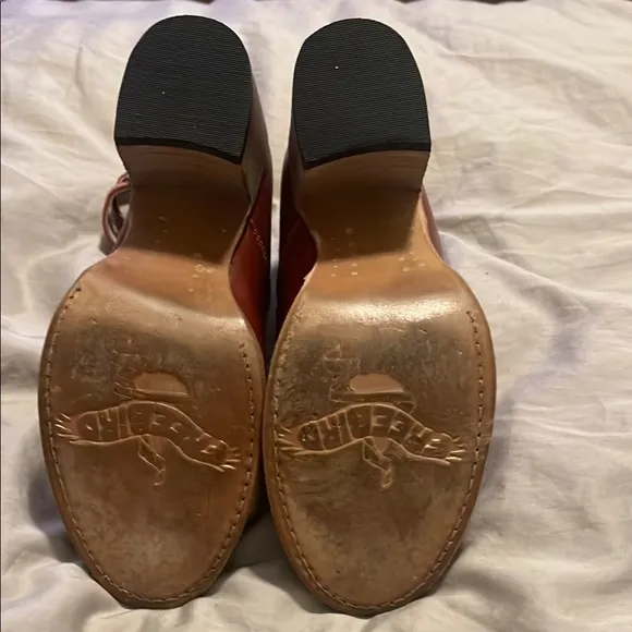 Freebird Randi Red with White Stitching Size 8