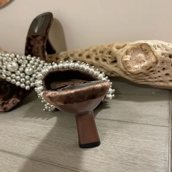 Free People x Jeffrey Campbell Portia Pearl Heels Size 6.5
