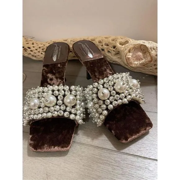Free People x Jeffrey Campbell Portia Pearl Heels Size 6.5