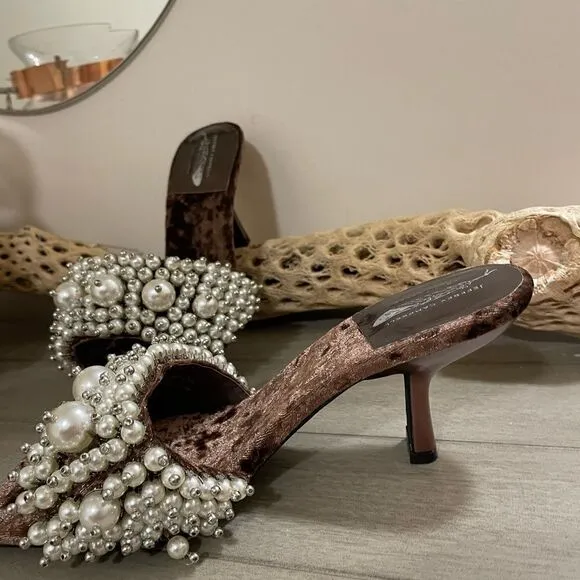 Free People x Jeffrey Campbell Portia Pearl Heels Size 6.5