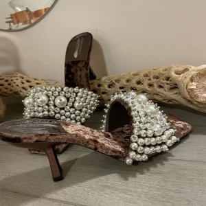 Free People x Jeffrey Campbell Portia Pearl Heels Size 6.5