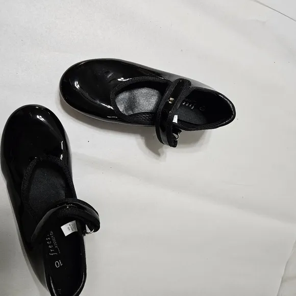 Freestyle Black Patent Leather Tap Shoes Used, Size 10 Child