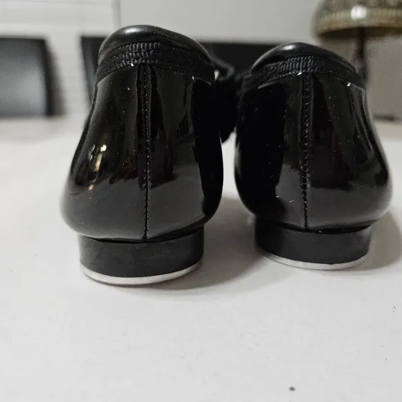 Freestyle Black Patent Leather Tap Shoes Used, Size 10 Child