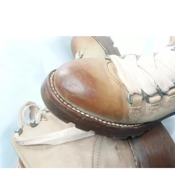 Frye Alta Leather Hiker Boots Women's' Size 7 B Tan &amp; Brown