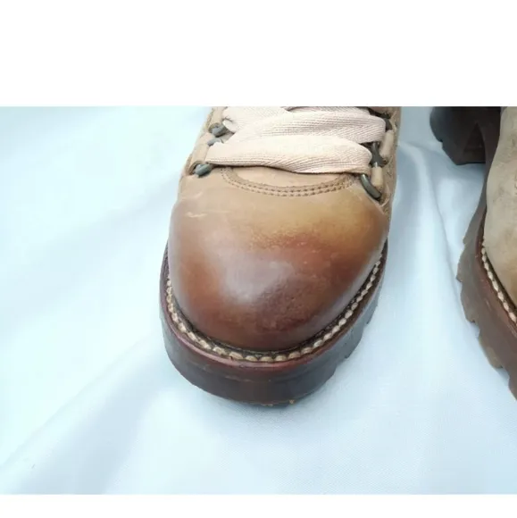 Frye Alta Leather Hiker Boots Women's' Size 7 B Tan &amp; Brown
