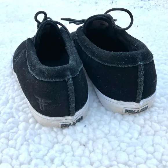 Frye Apache Black Suede Sneakers Mens Sz 8, Women’s Sz 10