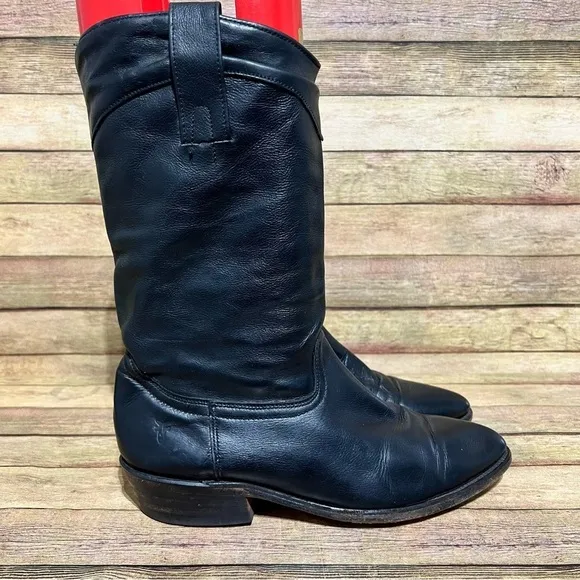 Frye Black Leather Pointed boots