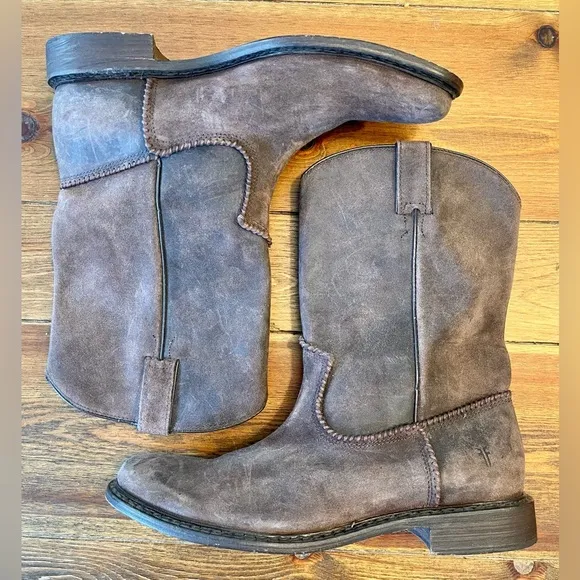 Frye Boots | Marco Roper | Chocolate Brown Suede | Men’s 9.5D | 87981