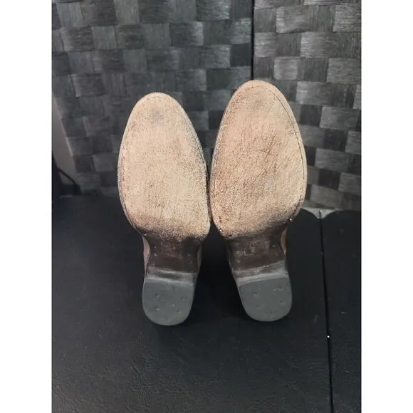 Frye Diana Cut Stud Short Booties Dark Brown size 7.5
