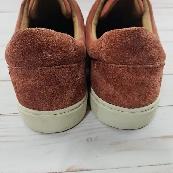 Frye Ivy Gore Womens‎ 9.5 Rosewood Pink Sneakers Leather Casual Slip On Shoes