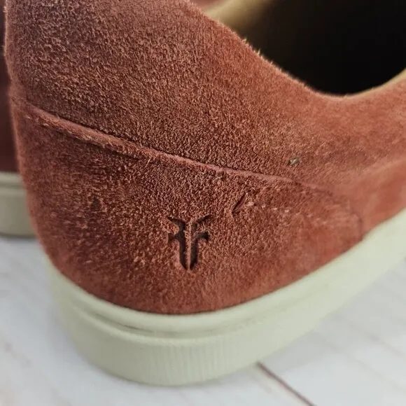 Frye Ivy Gore Womens‎ 9.5 Rosewood Pink Sneakers Leather Casual Slip On Shoes