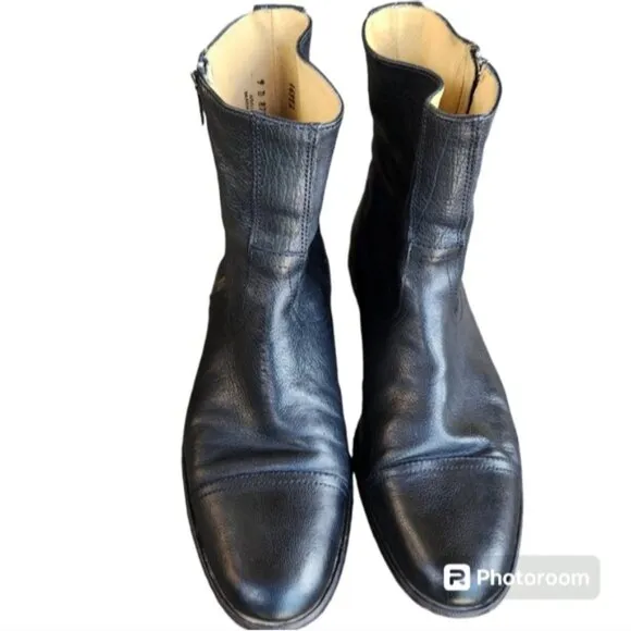 Frye James Men's chealsea boots size 9 D black leather