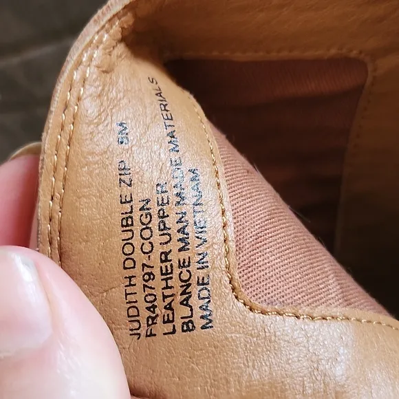 Frye Judith Double Zip Booties Brown 8M