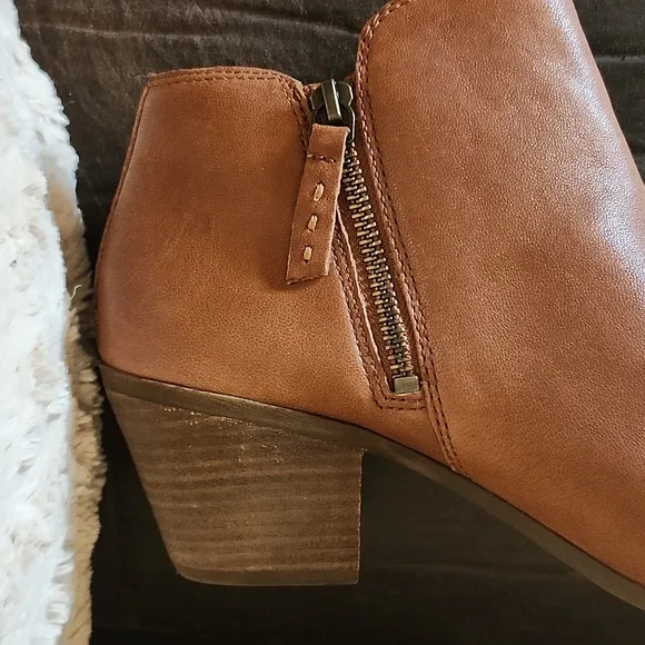 Frye Judith Double Zip Booties Brown 8M