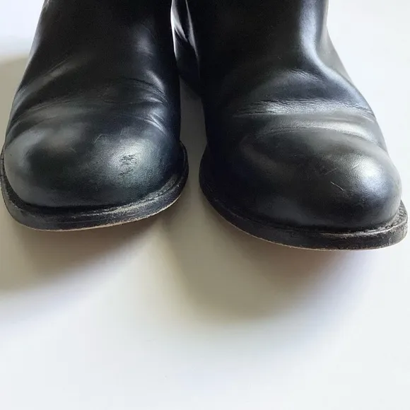 Frye Leather Melissa Button Boots - Black - 8