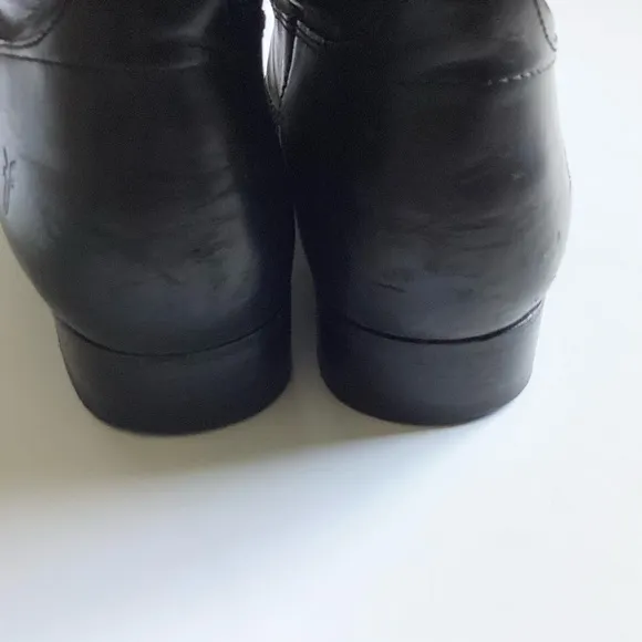 Frye Leather Melissa Button Boots - Black - 8