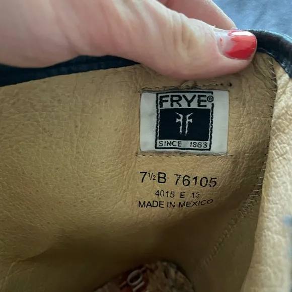 Frye Lynn Strap Knee High Riding Boots Size 7.5