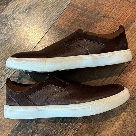 FRYE Mark Gore Leather Slip On Shoes