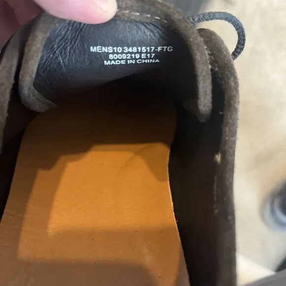 FRYE Men  Sneakers Walker Low Tops Nubuck Leather/Suede Brown UK 9, EU 43, US 10