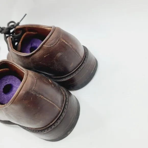 Frye Men's Brown Leather Classic Lace Up Dress Oxford Shoes Size 12D
