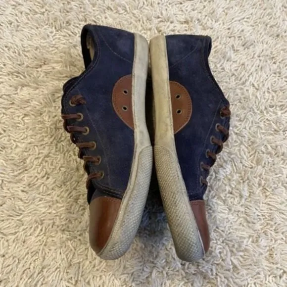 FRYE Men’s Chambers Cap Toe Low Top Suede Leather Sneakers Size 10.5