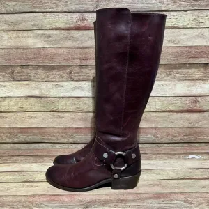 Frye Nib Carson Leather Harness Boots