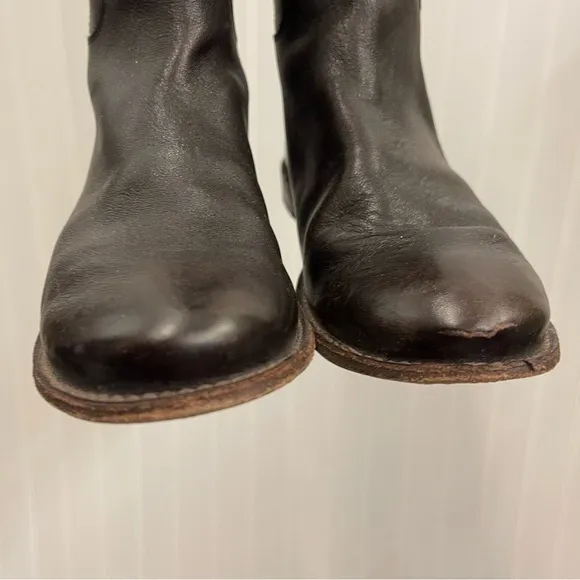 Frye Paige Tall Dark Leather Riding Boots Sz 8.5B