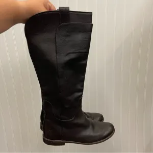 Frye Paige Tall Dark Leather Riding Boots Sz 8.5B