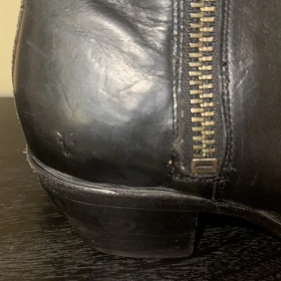 Frye Sacha Moto Shortie Leather Boots Women’s Size 10