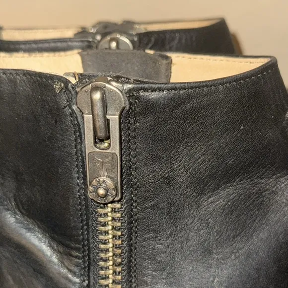 Frye Sacha Moto Shortie Leather Boots Women’s Size 10
