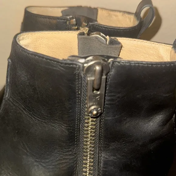 Frye Sacha Moto Shortie Leather Boots Women’s Size 10
