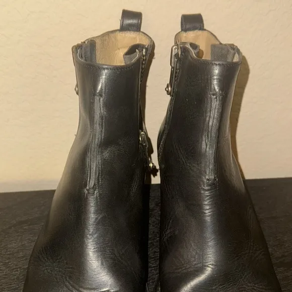 Frye Sacha Moto Shortie Leather Boots Women’s Size 10