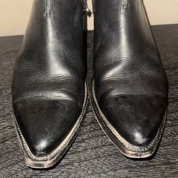 Frye Sacha Moto Shortie Leather Boots Women’s Size 10