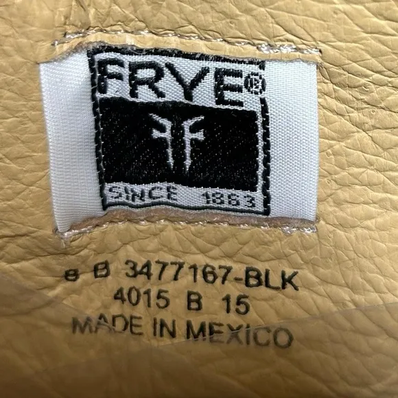 Frye Shoes Women Size 8 Black Tall Knee Boots Leather Classic Mexico Minimalist