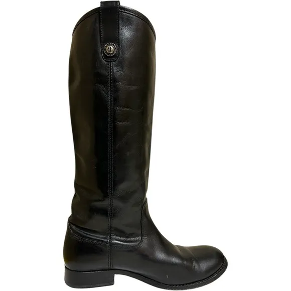 Frye Shoes Women Size 8 Black Tall Knee Boots Leather Classic Mexico Minimalist
