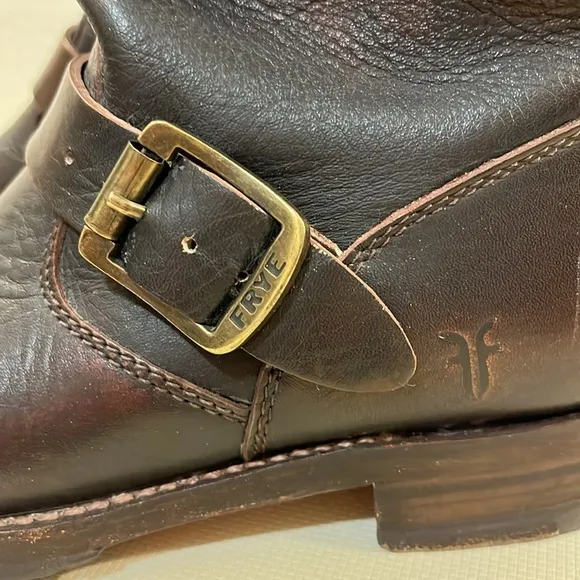 FRYE Veronica Short Slouch Leather Boots