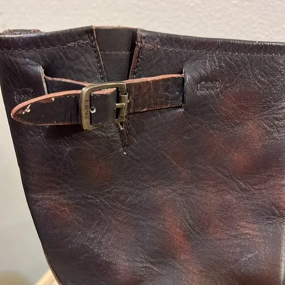 FRYE Veronica Short Slouch Leather Boots