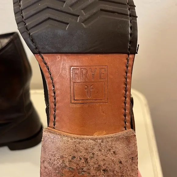 FRYE Veronica Short Slouch Leather Boots