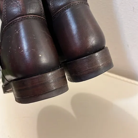 FRYE Veronica Short Slouch Leather Boots