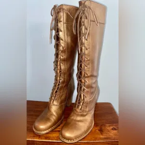 Frye Villager Knee High Lace Up Boots