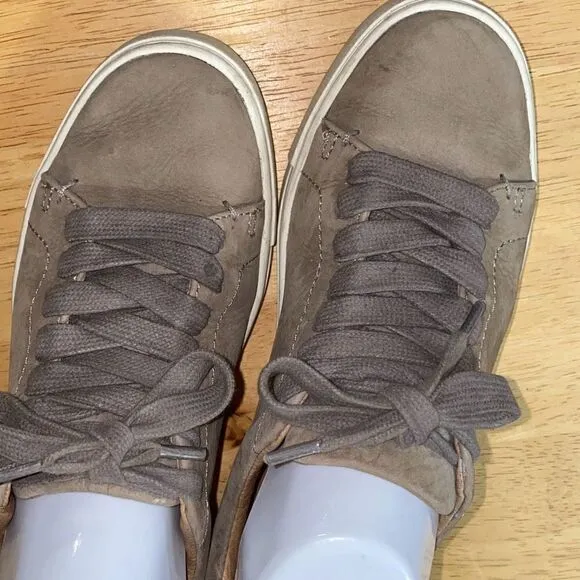 Frye tan suede sneakers size 6.5