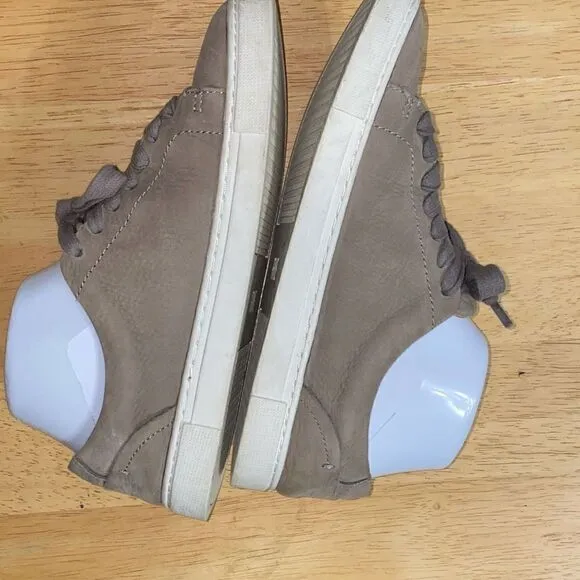 Frye tan suede sneakers size 6.5