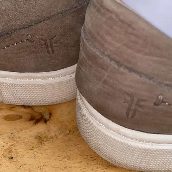 Frye tan suede sneakers size 6.5