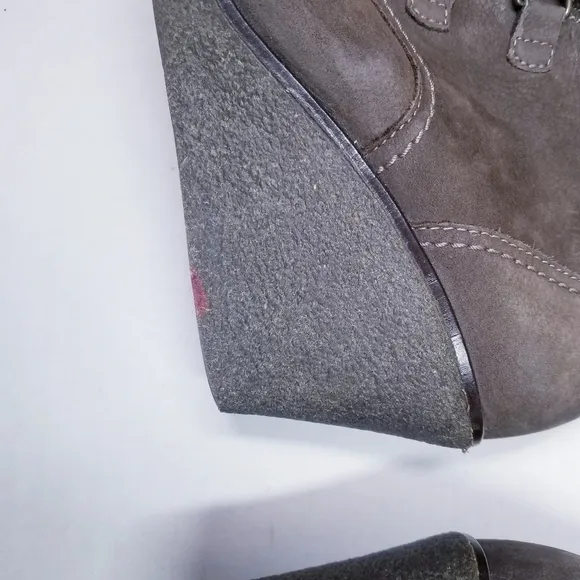 Gabor | Suede Wedge Ankle Boots, Brown size 9